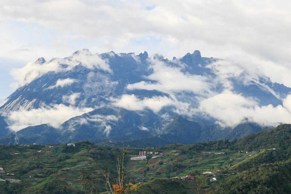 Mount Kinabalu view from Kundasang Sabah